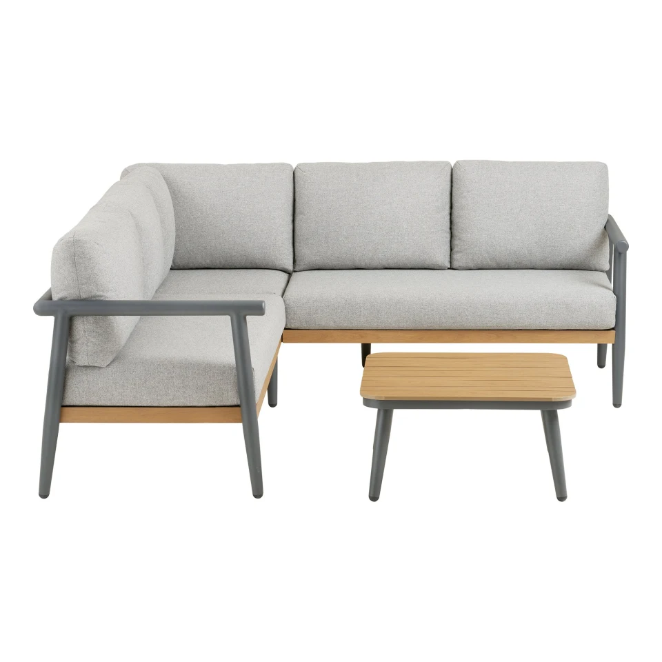 Comillas Corner Lounge set - Corner Lounge set, aluminij, anthracite siva, uklj. jastuke