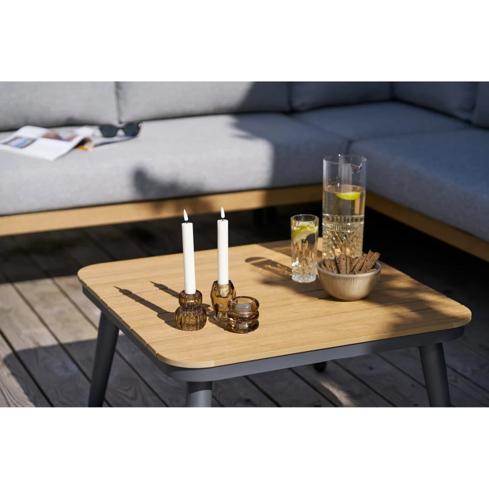 Comillas Corner Lounge set - Corner Lounge set, aluminij, anthracite siva, uklj. jastuke