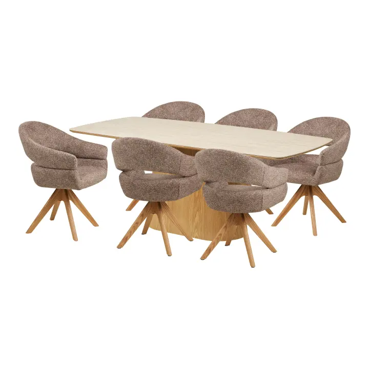 Noli i Dover Blagovaonski set - Blagovaonski stol i 6 blagovaonskih stolica
