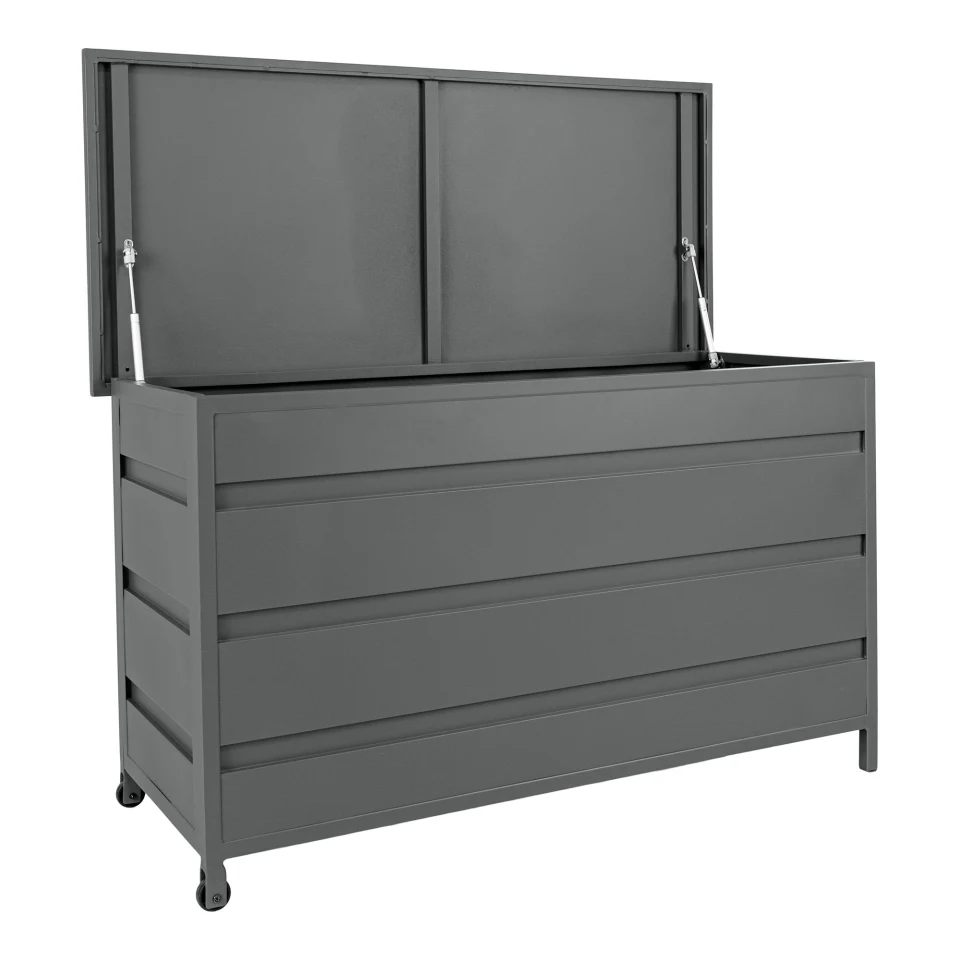 Cassis Kutija za jastuke - Kutija za jastuke, aluminij, siva, big, 160x82x85 cm, 650 L
