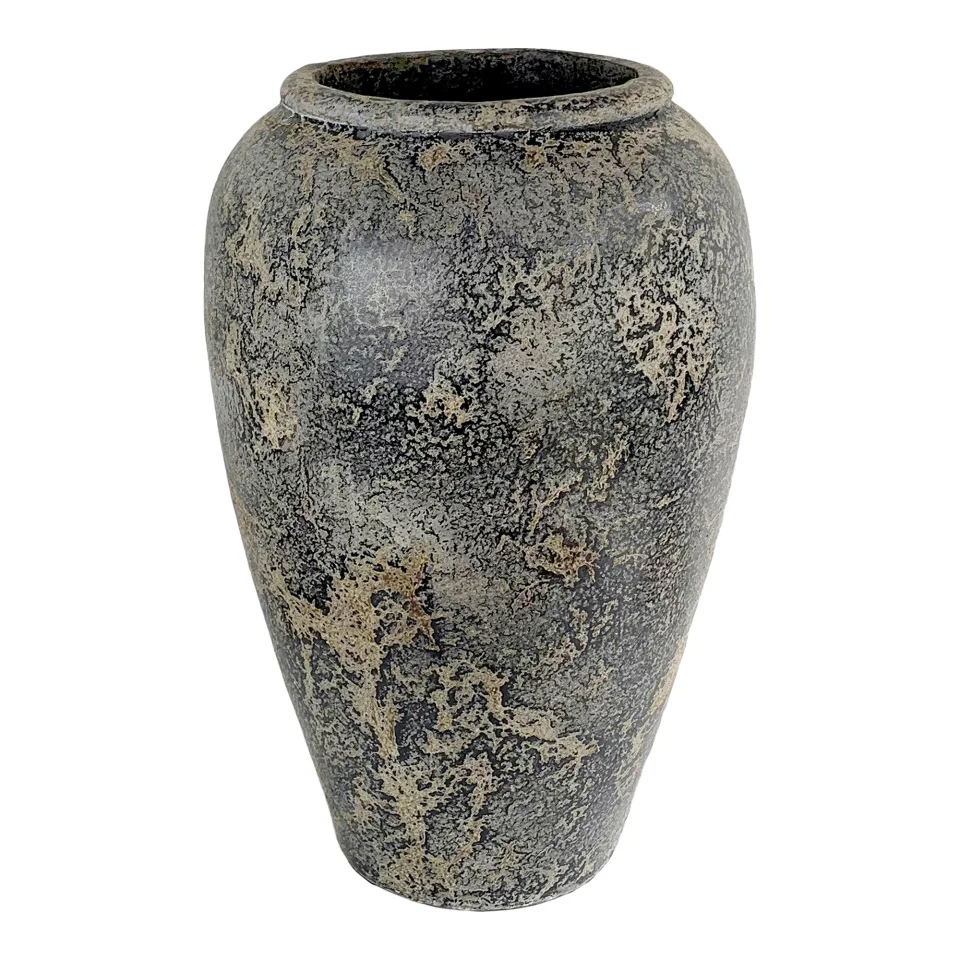 Capelo Decorative Pot - Decorative Pot, terracotta, siva ø47x69 cm