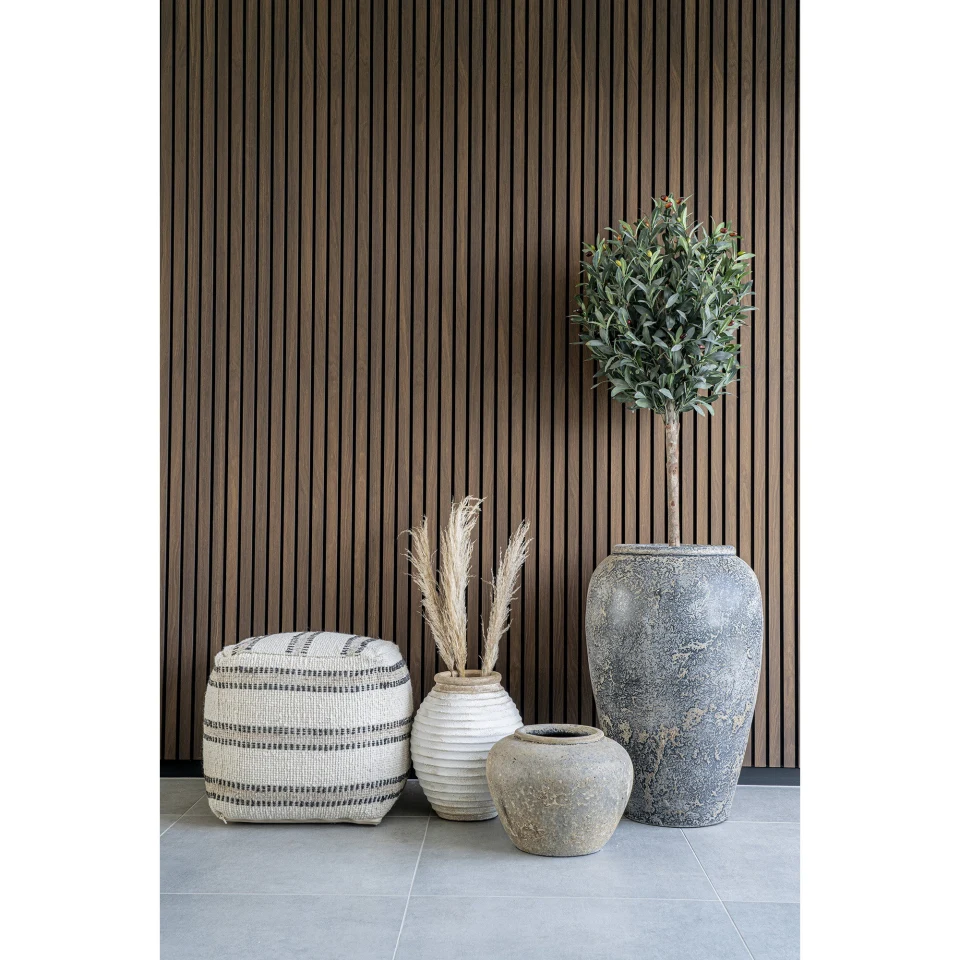 Capelo Decorative Pot - Decorative Pot, terracotta, siva ø47x69 cm