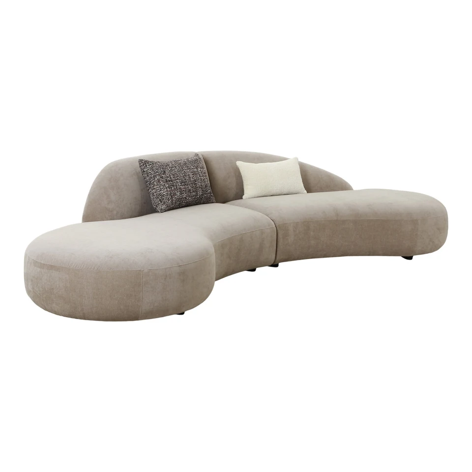 Venice Sofa - Sofa s 2 jastuka, chenille, prirodna HN1256