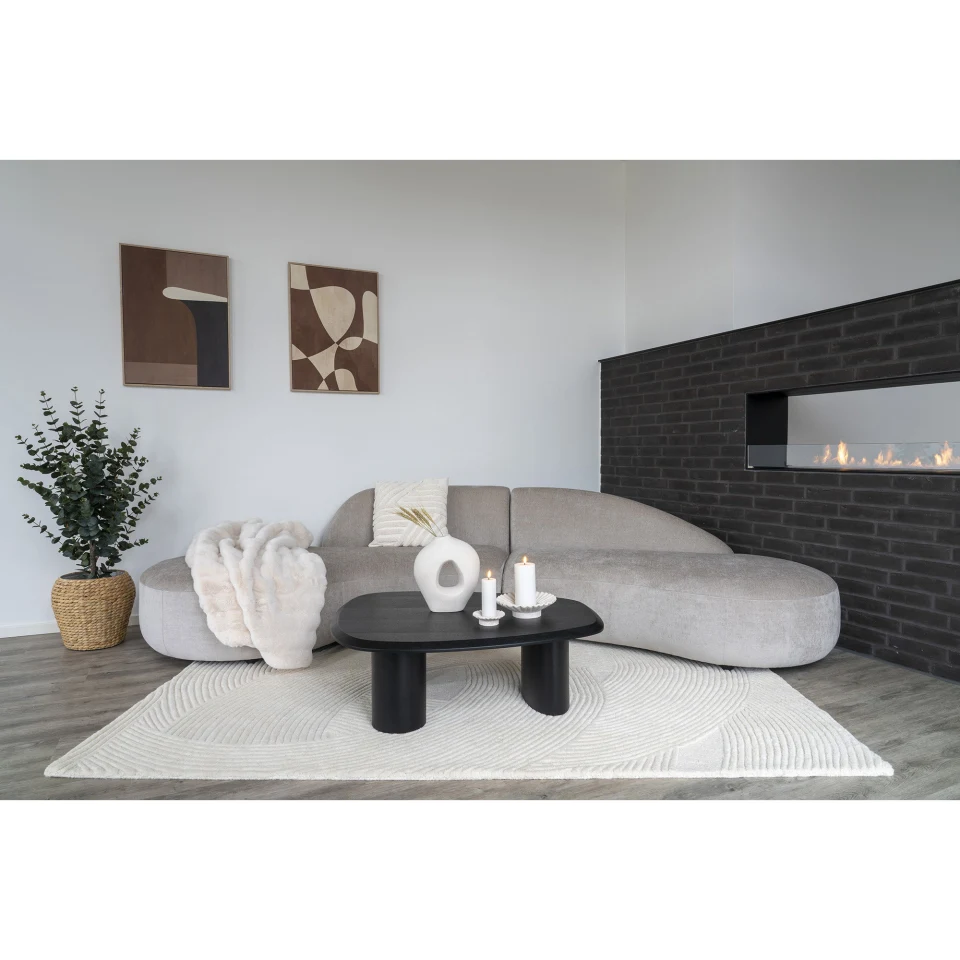 Venice Sofa - Sofa s 2 jastuka, chenille, prirodna HN1256