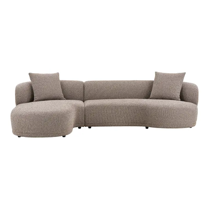 Kingston Sofa - Lounge s 2 jastuka, lijevi kut, smeđa HN1299
