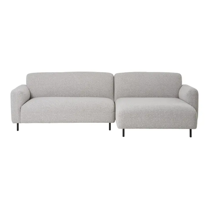 Salvador Lounge sofa - Lounge sofa, desni kut, bouclé, svijetlosiva HN1253