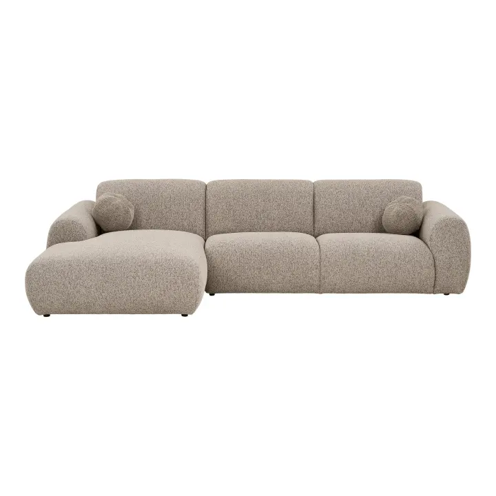 Clyde Lounge sofa - Lounge sofa s dva jastuka, lijevi kut, kameno siva HN1405