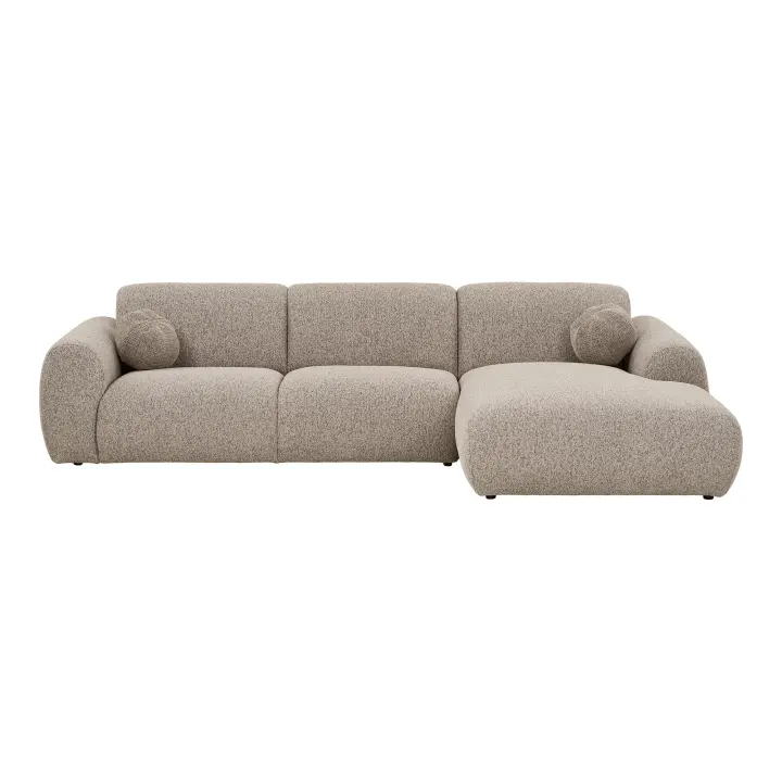 Clyde Lounge sofa - Lounge sofa s dva jastuka, desni kut, kameno siva HN1405