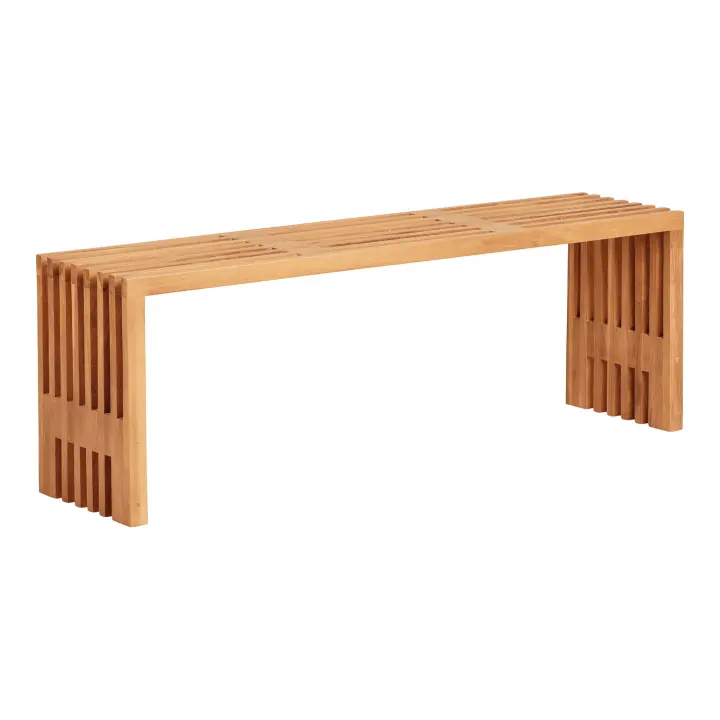 Benidorm Klupa - Klupa, tikovina, prirodna 140x35x48 cm