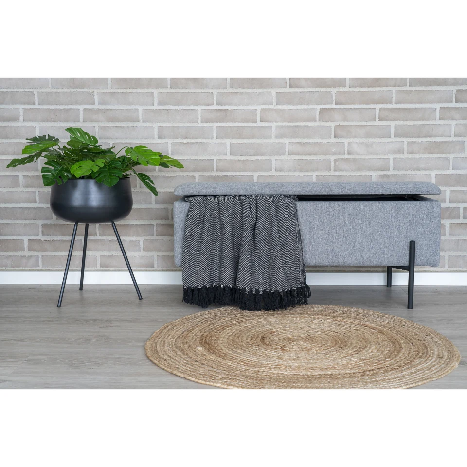 Watford Klupa - Klupa sa spremištem, svijetlosiva 95x36,5x43 cm, HN1275